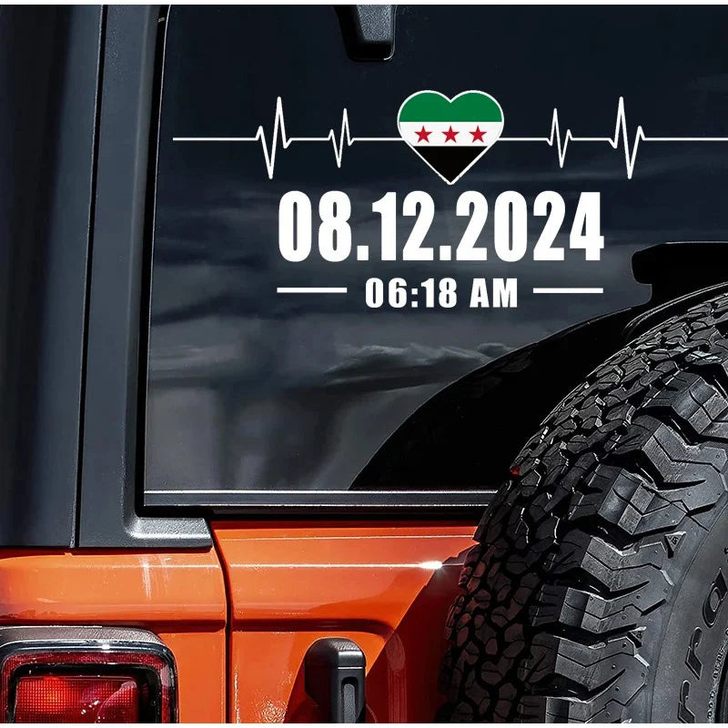 Flag Of Syria Stickers Date 20240812