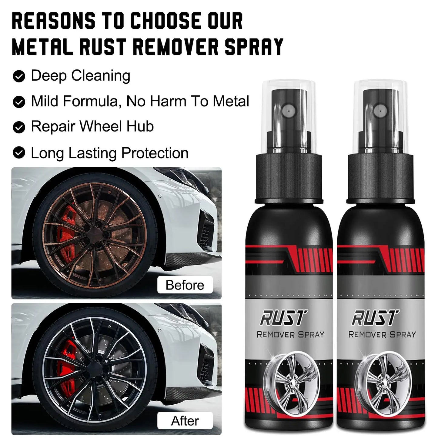 Car Metal Rust Remover Rust Inhibitor Derusting Spray