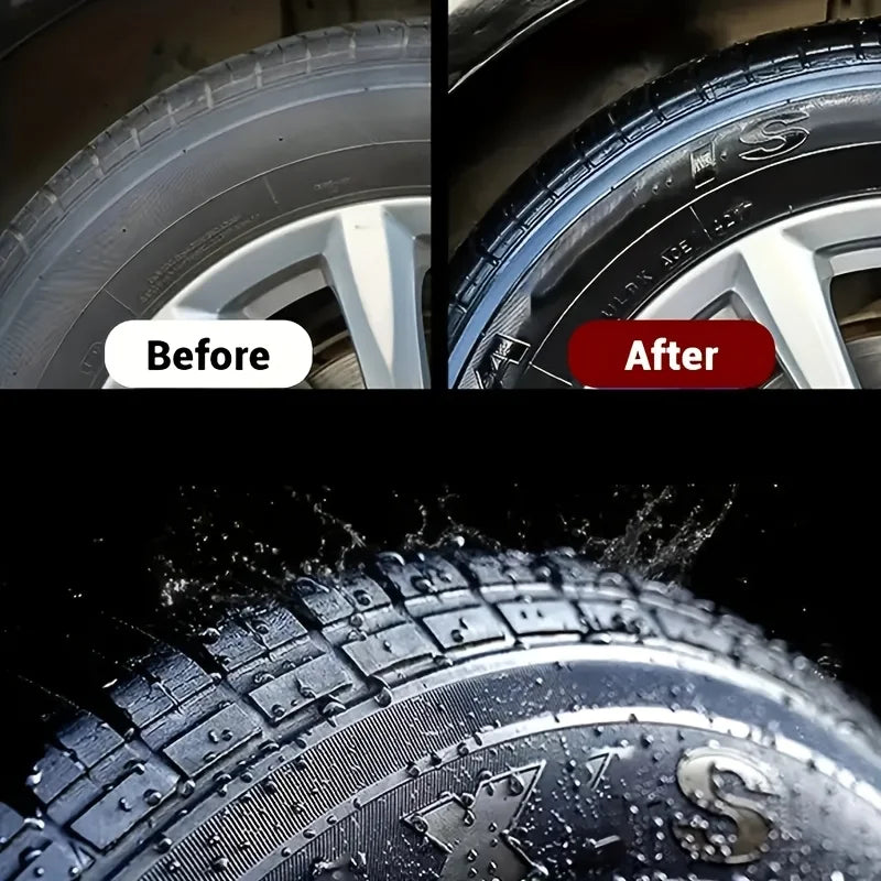 Tire Shine & Plastic Repair Paste - Removes Scratches