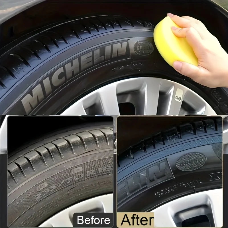 Tire Shine & Plastic Repair Paste - Removes Scratches