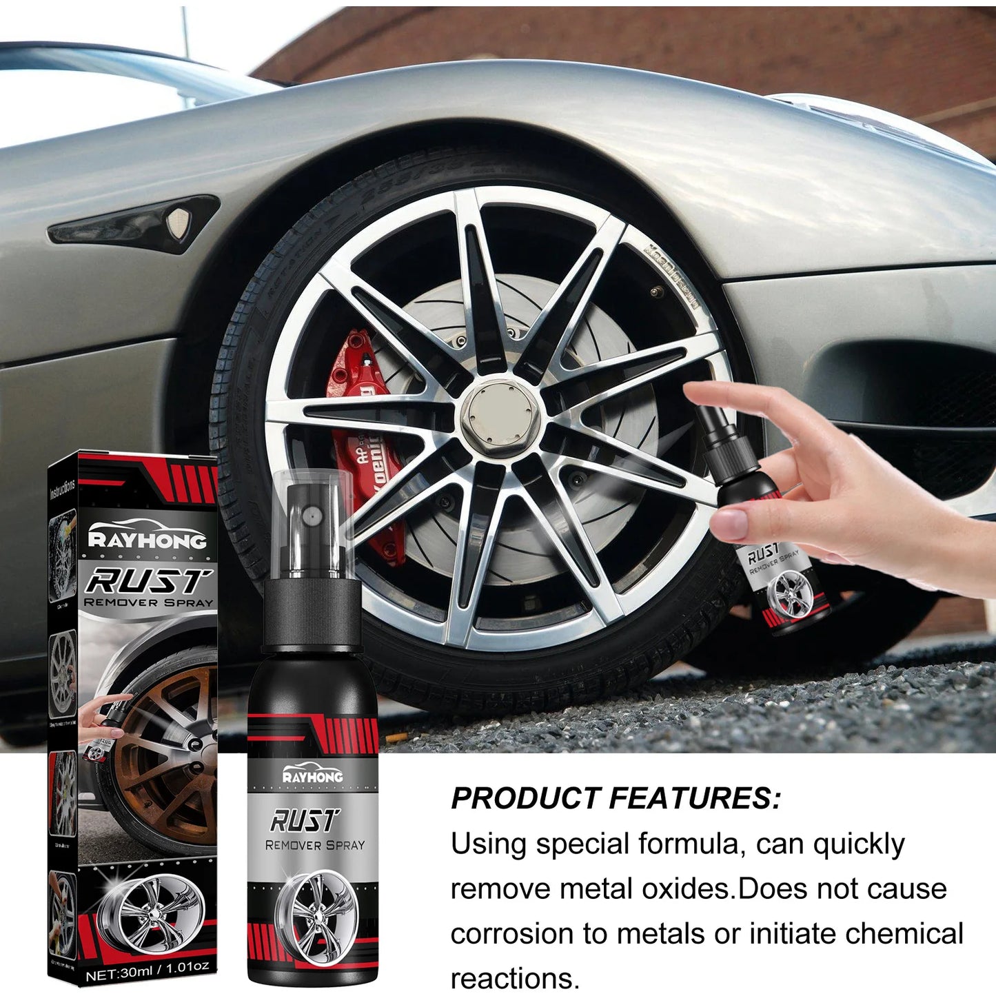 Car Metal Rust Remover Rust Inhibitor Derusting Spray