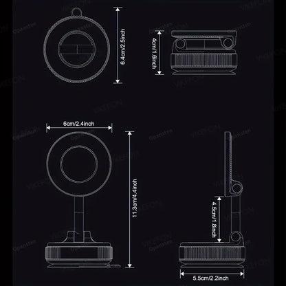 Magnetic Car Phone Holder 360° Rotation F