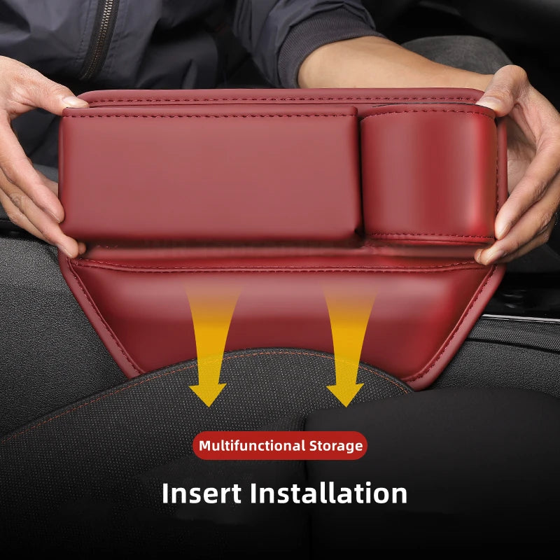 Leather Car Seat Gap Organizer