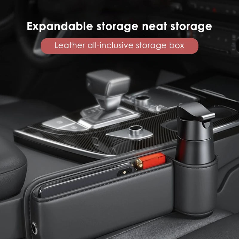 Leather Car Seat Gap Organizer