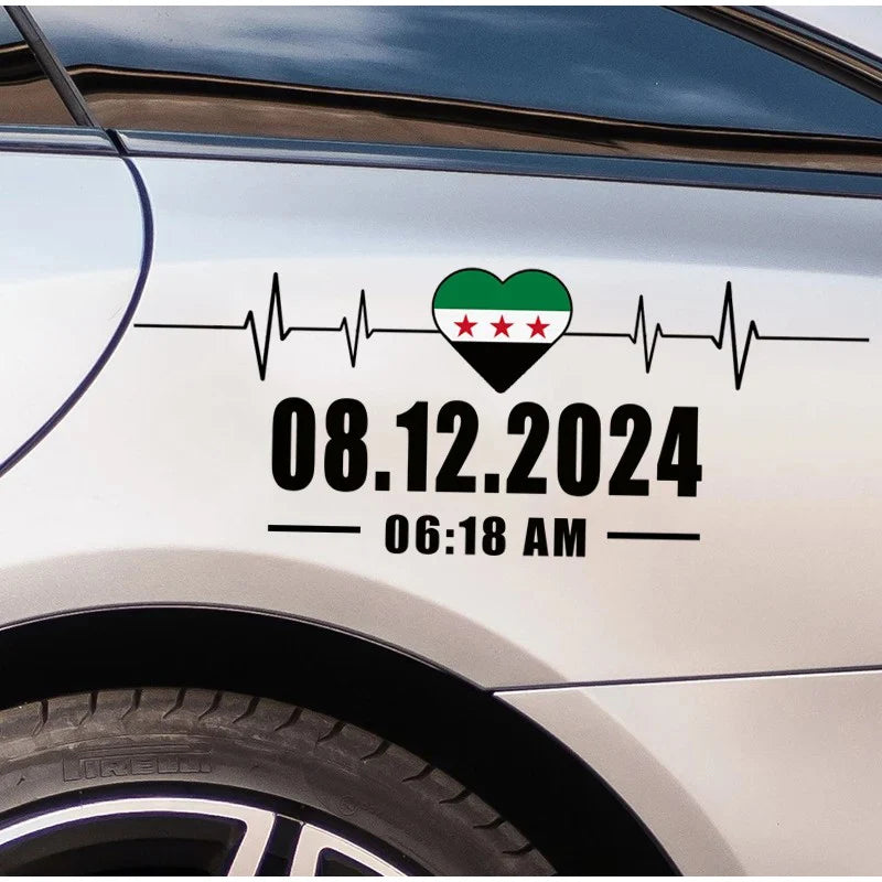 Flag Of Syria Stickers Date 20240812