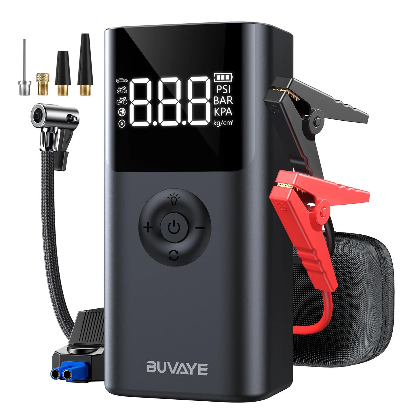 4 In 1 2500A Portable Jump Starter Power Bank