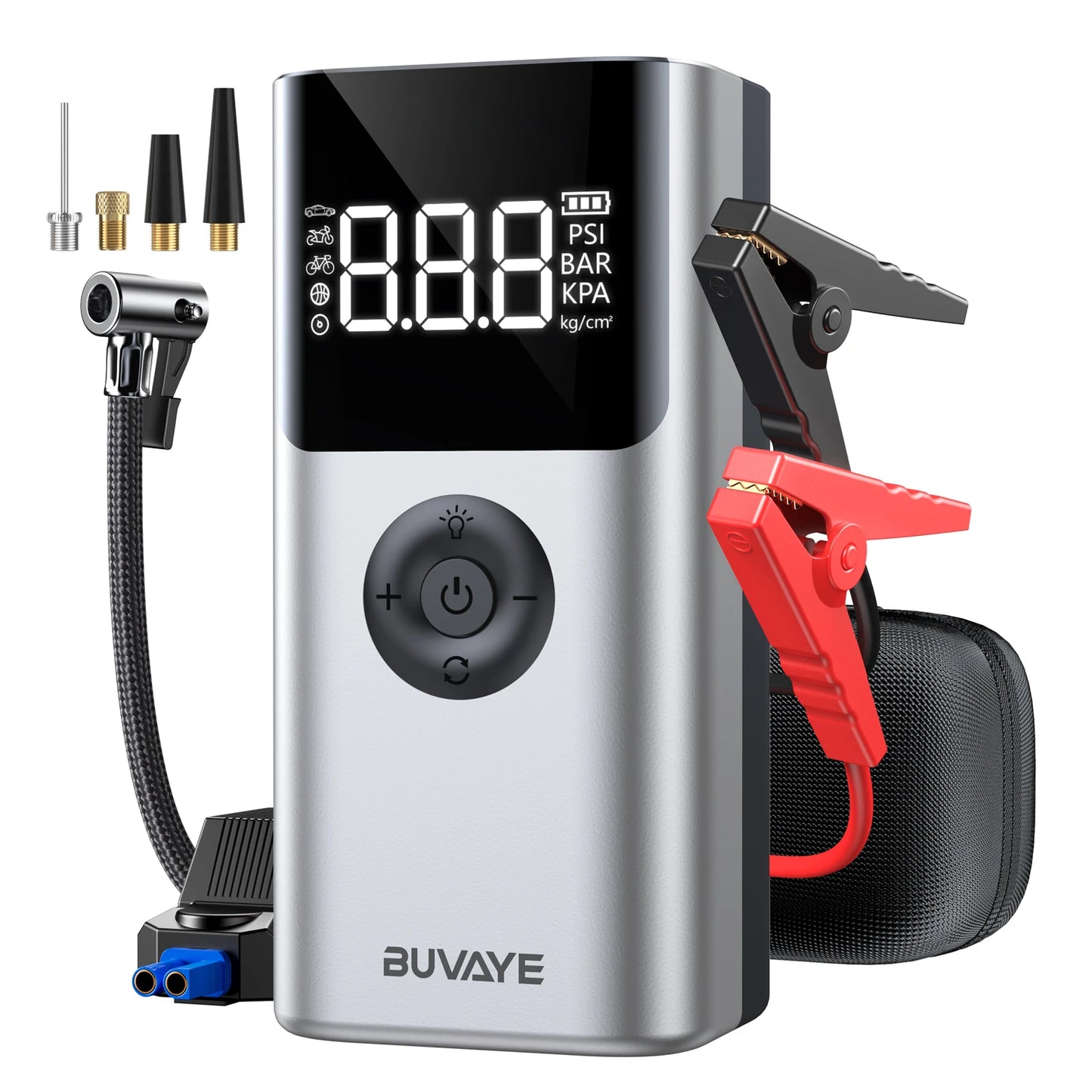 4 In 1 2500A Portable Jump Starter Power Bank