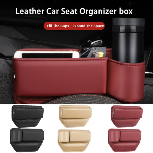 Leather Car Seat Gap Organizer