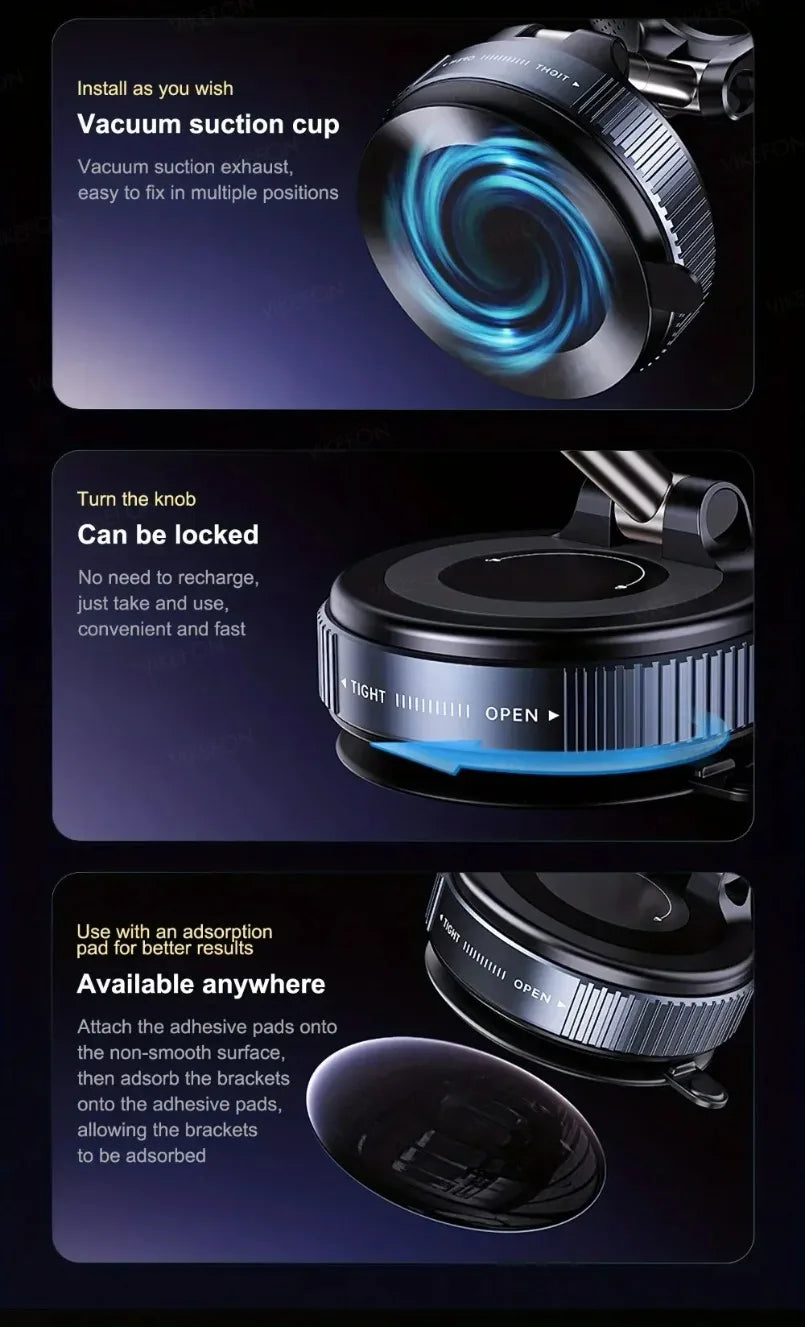 Magnetic Car Phone Holder 360° Rotation F