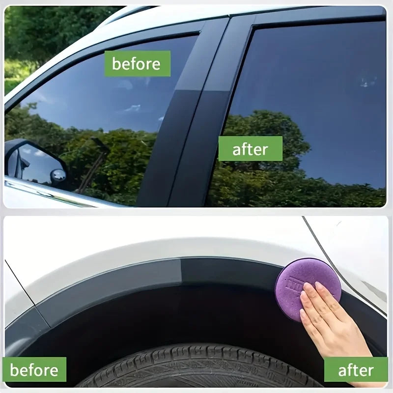 Tire Shine & Plastic Repair Paste - Removes Scratches